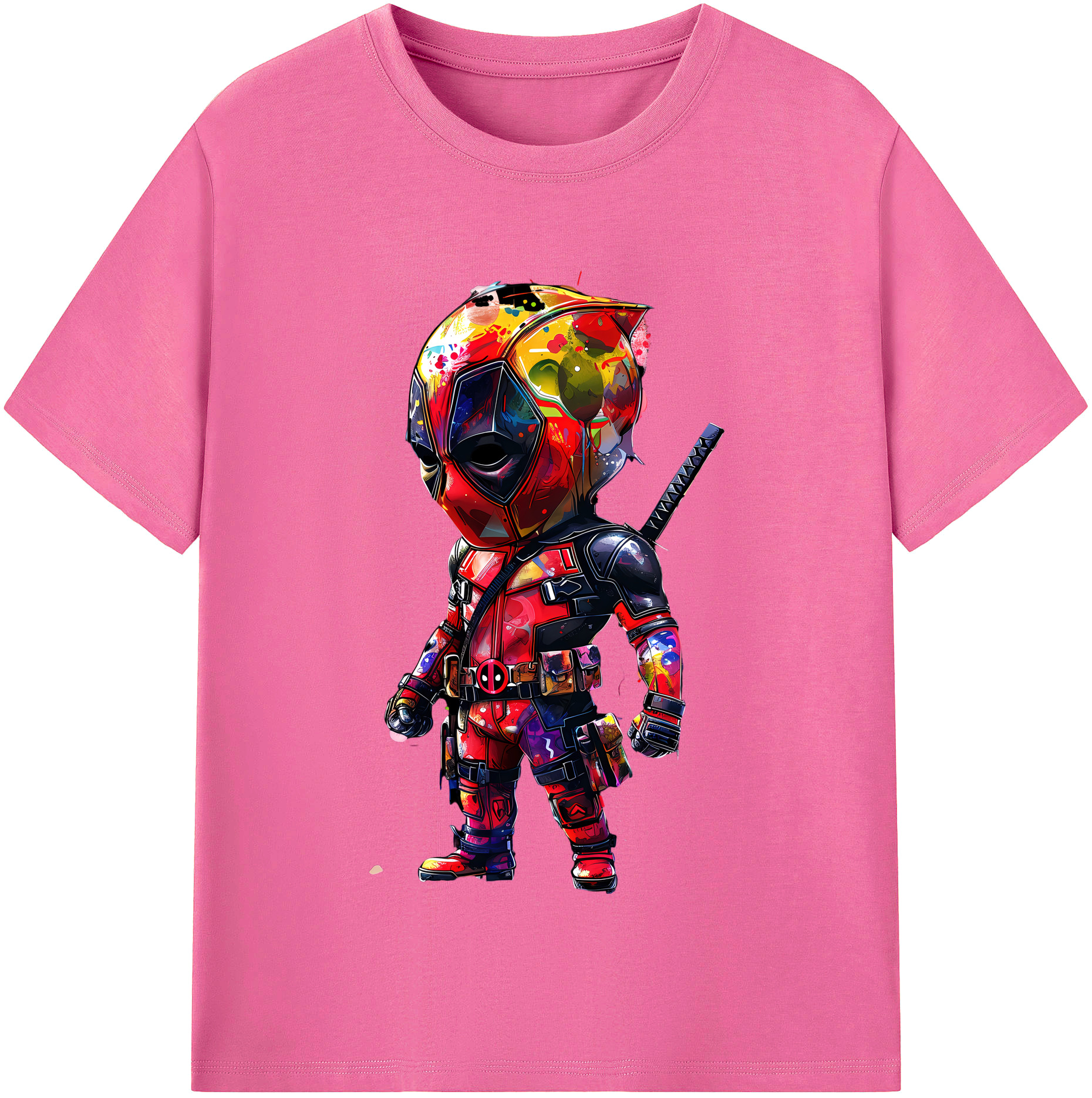 （画像用） Deadpool デッドプール レディースカジュアルプリントTシャツ（綿100％）